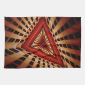 3D Fantasy Netwerk Modern Fractale Grafisch Ontwer Theedoek (Horizontaal)