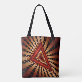 3D Fantasy Netwerk Modern Fractale Grafisch Ontwer Tote Bag (Achterkant)