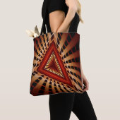 3D Fantasy Netwerk Modern Fractale Grafisch Ontwer Tote Bag (Dichtbij)