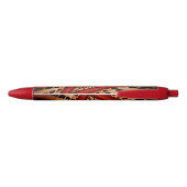 3D Fantasy Netwerk Modern Fractale Grafisch Ontwer Zwarte Inkt Pen (Achterkant)