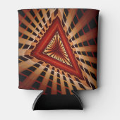 3D Fantasy Netwerk Modern Fractale Grafische Vormg Blikjeskoeler (Voorkant)