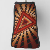 3D Fantasy Netwerk Modern Fractale Grafische Vormg Golfheadcover (Draai 90)