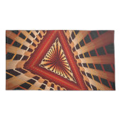 3D Fantasy Netwerk Modern Fractale Grafische Vormg Kussensloop (Achterkant)