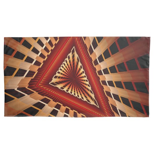 3D Fantasy Netwerk Modern Fractale Grafische Vormg Kussensloop (Voorkant)