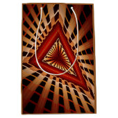 3D Fantasy Netwerk Modern Fractale Grafische Vormg Medium Cadeauzakje (Voorkant)
