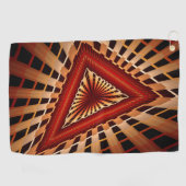 3D Fantasy Netwerk Moderne Fractale Grafische Vorm Golfhanddoek (Horizontaal)