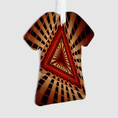 3D Fantasy Netwerk Moderne Fractale Grafische Vorm Ornament (voorkant)