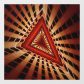 3D Fantasy Netwerk Moderne Fractale Grafische Vorm Raamsticker (Vel)