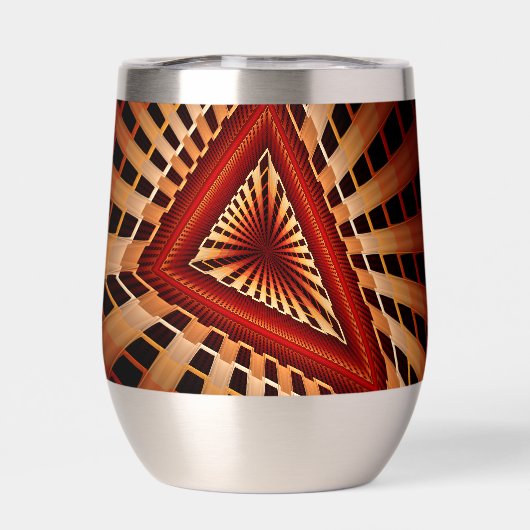 3D Fantasy Network Modern Fractal Graphic Design (Achterkant)