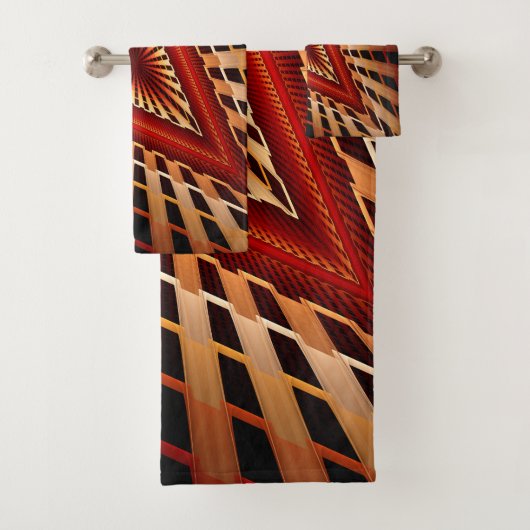 3D Fantasy Network Modern Fractal Graphic Design Bad Handdoek (Insitu)