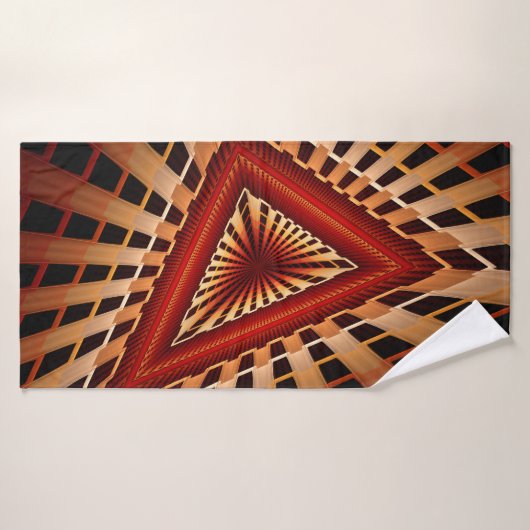 3D Fantasy Network Modern Fractal Graphic Design Badhanddoek (Badhanddoek)