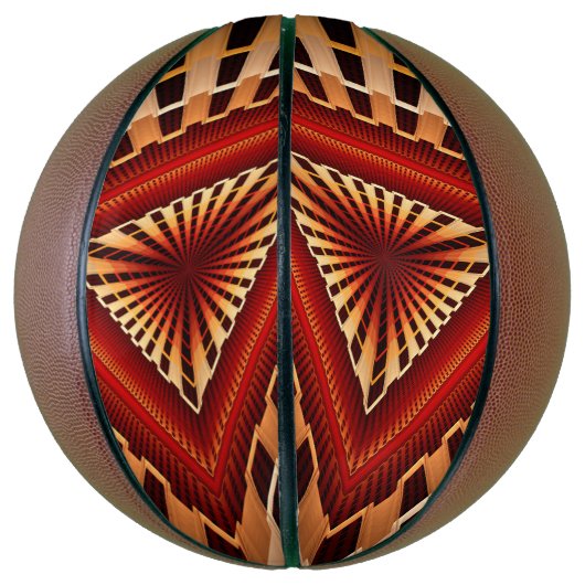 3D Fantasy Network Modern Fractal Graphic Design Basketbal (Verticaal)