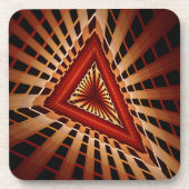 3D Fantasy Network Modern Fractal Graphic Design Bier Onderzetter (Voorkant)