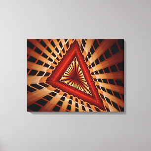 3D Fantasy Network Modern Fractal Graphic Design Canvas Afdruk