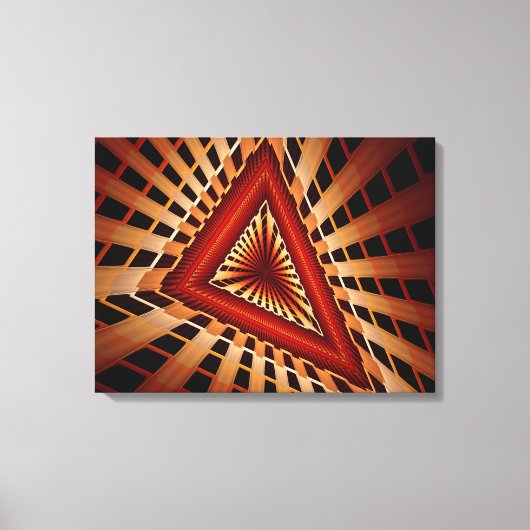 3D Fantasy Network Modern Fractal Graphic Design Canvas Afdruk (Voorkant)