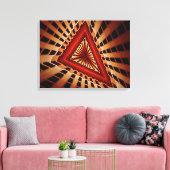 3D Fantasy Network Modern Fractal Graphic Design Canvas Afdruk (Insitu (Woonkamer))