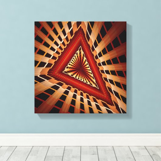 3D Fantasy Network Modern Fractal Graphic Design Canvas Afdruk (Insitu (Houten vloer))