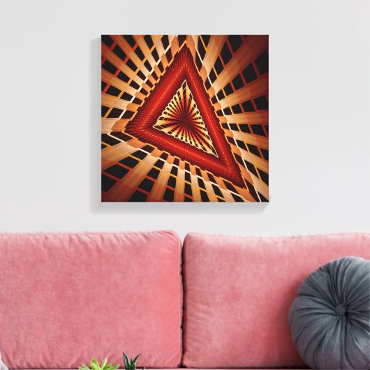 3D Fantasy Network Modern Fractal Graphic Design Canvas Afdruk (Insitu (Woonkamer))