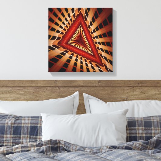 3D Fantasy Network Modern Fractal Graphic Design Canvas Afdruk (Insitu (Slaapkamer))