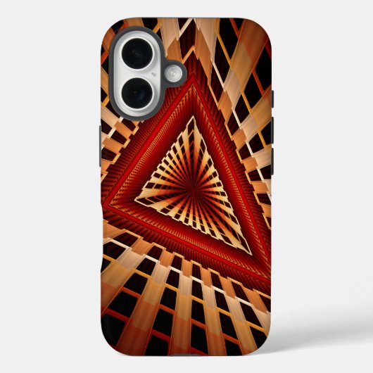 3D Fantasy Network Modern Fractal Graphic Design Case-Mate iPhone Case (Achterkant)