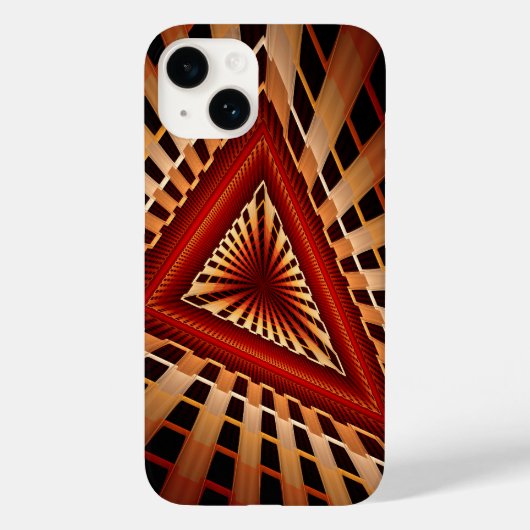 3D Fantasy Network Modern Fractal Graphic Design Case-Mate iPhone Case (Achterkant)