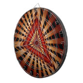3D Fantasy Network Modern Fractal Graphic Design Dartbord (Voorkant Rechts)