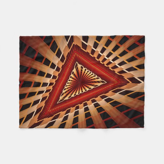 3D Fantasy Network Modern Fractal Graphic Design Fleece Deken (Voorkant (Horizontaal))