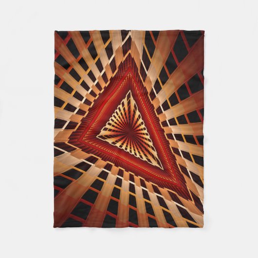 3D Fantasy Network Modern Fractal Graphic Design Fleece Deken (Voorkant)
