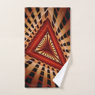 3D Fantasy Network Modern Fractal Graphic Design Handdoek