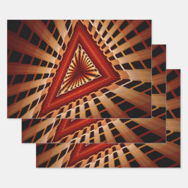 3D Fantasy Network Modern Fractal Graphic Design Inpakpapier Vel