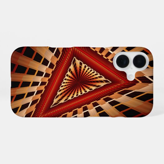 3D Fantasy Network Modern Fractal Graphic Design iPhone 16 Hoesje (Achterkant horizontaal)