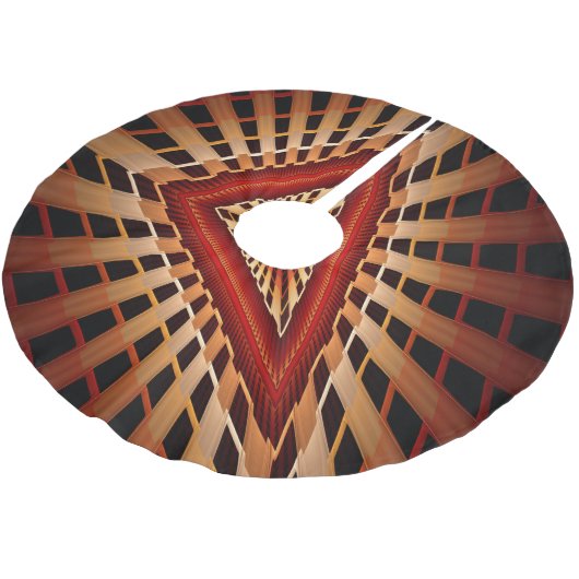 3D Fantasy Network Modern Fractal Graphic Design Kerstboom Rok (Gekanteld)