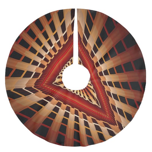 3D Fantasy Network Modern Fractal Graphic Design Kerstboom Rok (Voorkant)