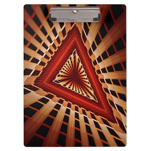 3D Fantasy Network Modern Fractal Graphic Design Klembord (Voorkant)