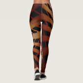 3D Fantasy Network Modern Fractal Graphic Design Leggings (Achterkant)