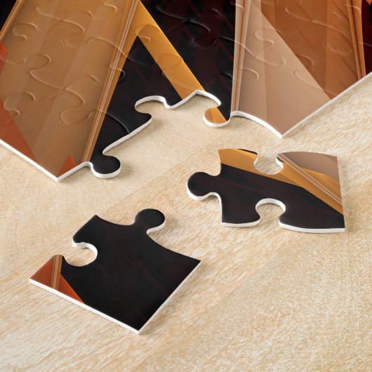 3D Fantasy Network Modern Fractal Graphic Design Legpuzzel (Zijkant)