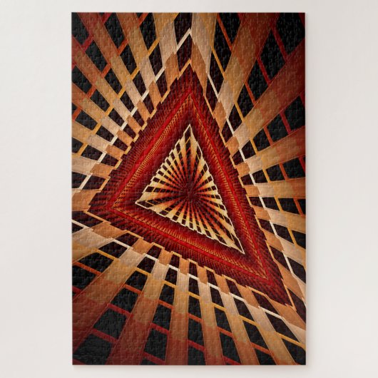 3D Fantasy Network Modern Fractal Graphic Design Legpuzzel (Verticaal)