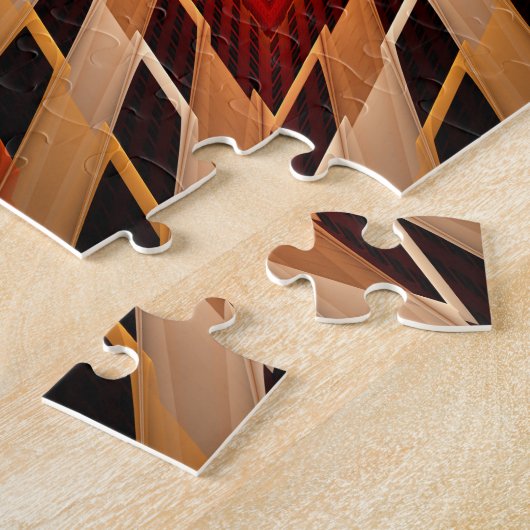 3D Fantasy Network Modern Fractal Graphic Design Legpuzzel (Zijkant)