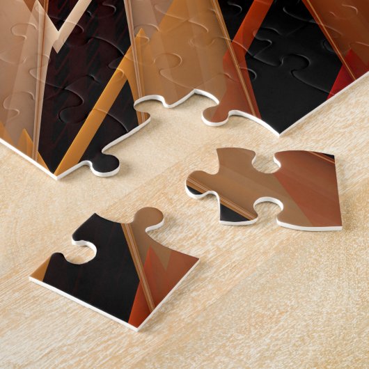 3D Fantasy Network Modern Fractal Graphic Design Legpuzzel (Zijkant)