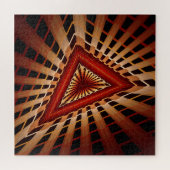 3D Fantasy Network Modern Fractal Graphic Design Legpuzzel (Horizontaal)