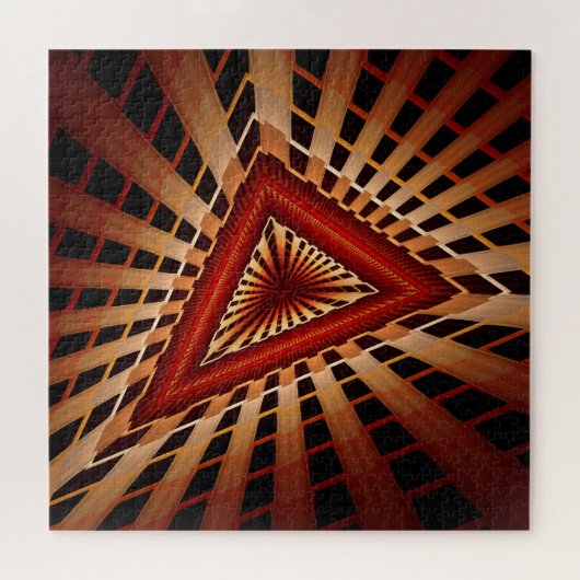 3D Fantasy Network Modern Fractal Graphic Design Legpuzzel (Horizontaal)