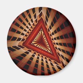 3D Fantasy Network Modern Fractal Graphic Design Magneet