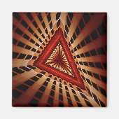 3D Fantasy Network Modern Fractal Graphic Design Magneet (Voorkant)