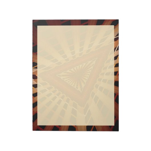 3D Fantasy Network Modern Fractal Graphic Design Notitieblok (Linkerzijde)