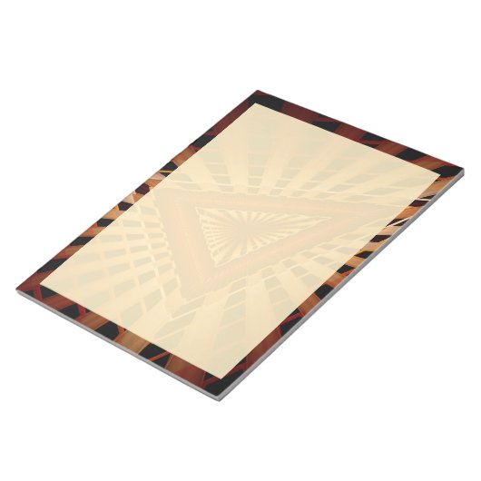 3D Fantasy Network Modern Fractal Graphic Design Notitieblok (Schuin)