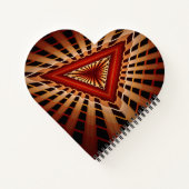 3D Fantasy Network Modern Fractal Graphic Design Notitieboek (Achterkant)