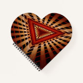 3D Fantasy Network Modern Fractal Graphic Design Notitieboek (Voorkant)