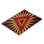 3D Fantasy Network Modern Fractal Graphic Design Notitieboek (Linkerzijde)