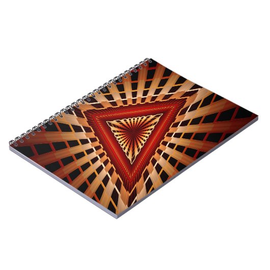 3D Fantasy Network Modern Fractal Graphic Design Notitieboek (Linkerzijde)