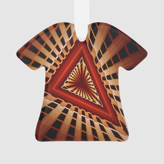 3D Fantasy Network Modern Fractal Graphic Design Ornament (achterkant)